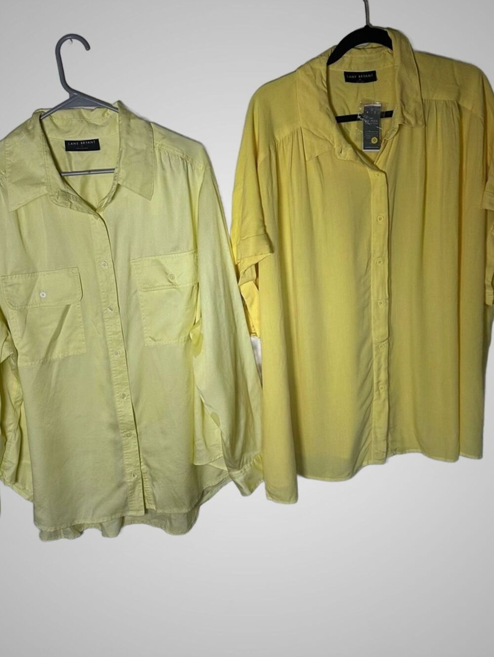 lane Bryant yellow blouse capsule office casual breathable summer Bundle 24 2xl